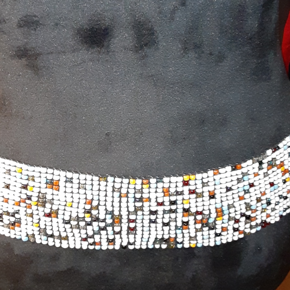 Multi Color beaded stretchy belt